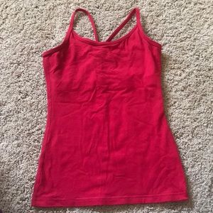 Lululemon yoga Y tank basic red size 2 (I think)